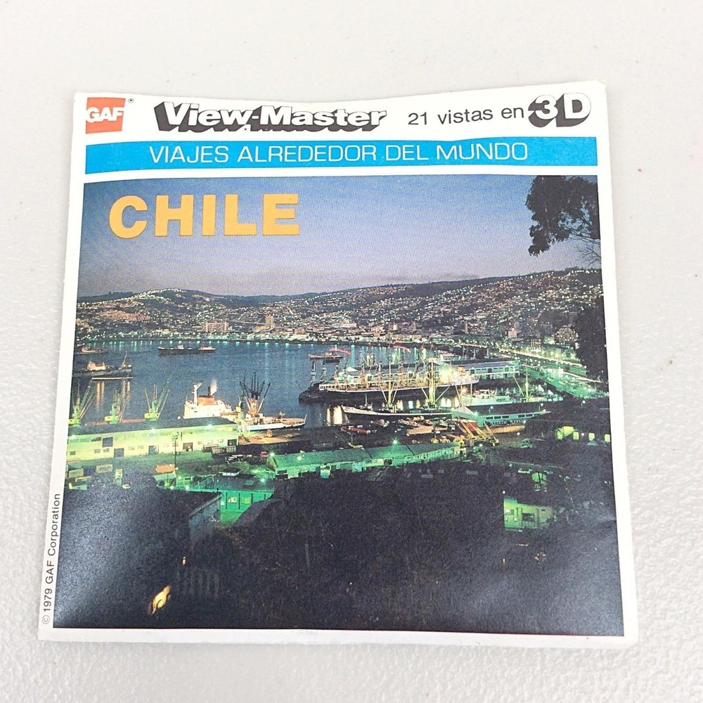 VTG View Master GAF 1979 Chile K52S Viajes Alrededor Del Mundo‎ 3 Reel Set